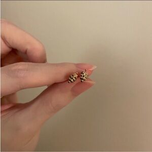 Rose Gold Grape design dainty stud earrings